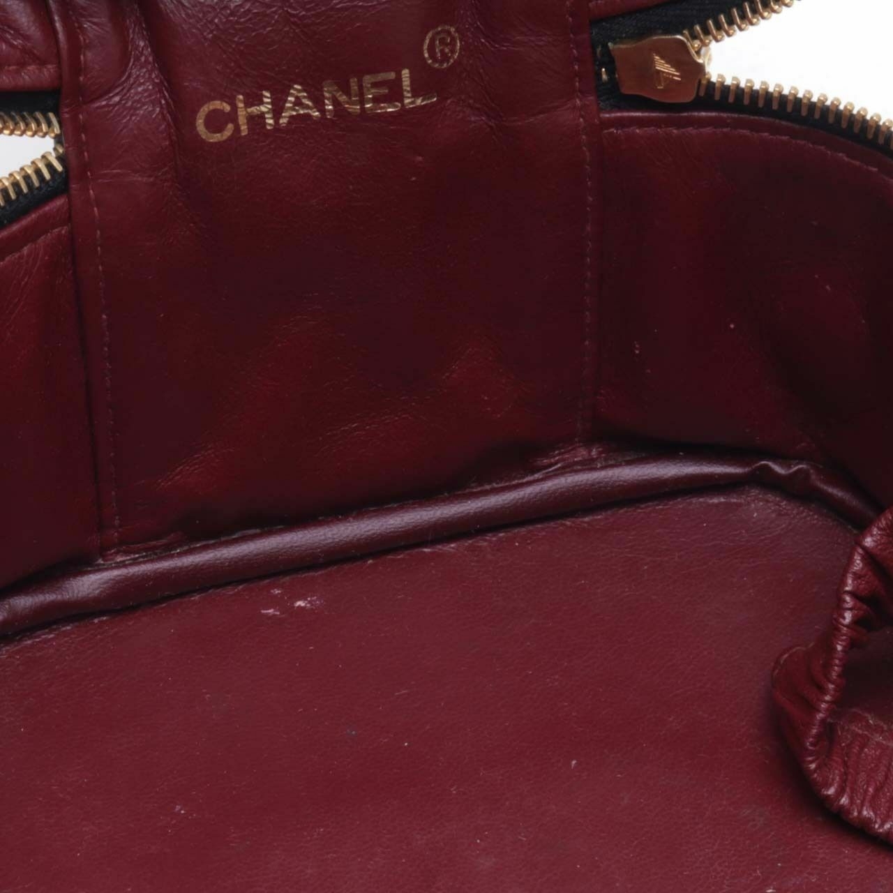 Chanel Dark Brown Vanity Hand Bag 