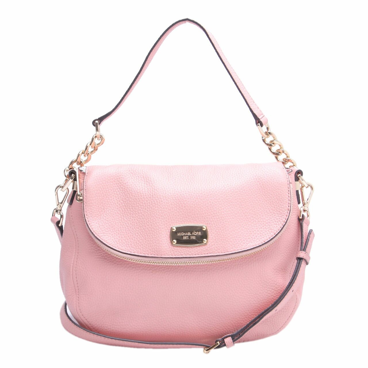 Michael Kors Pink Bedford Tassel Shoulder Bag