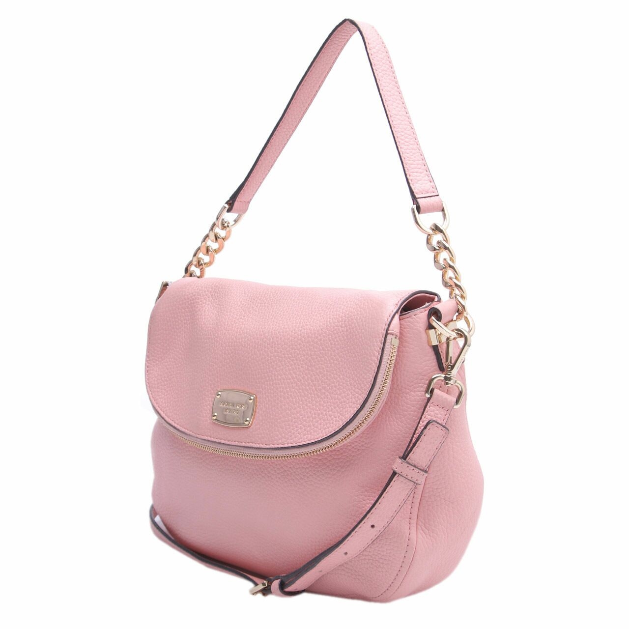 Michael Kors Pink Bedford Tassel Shoulder Bag