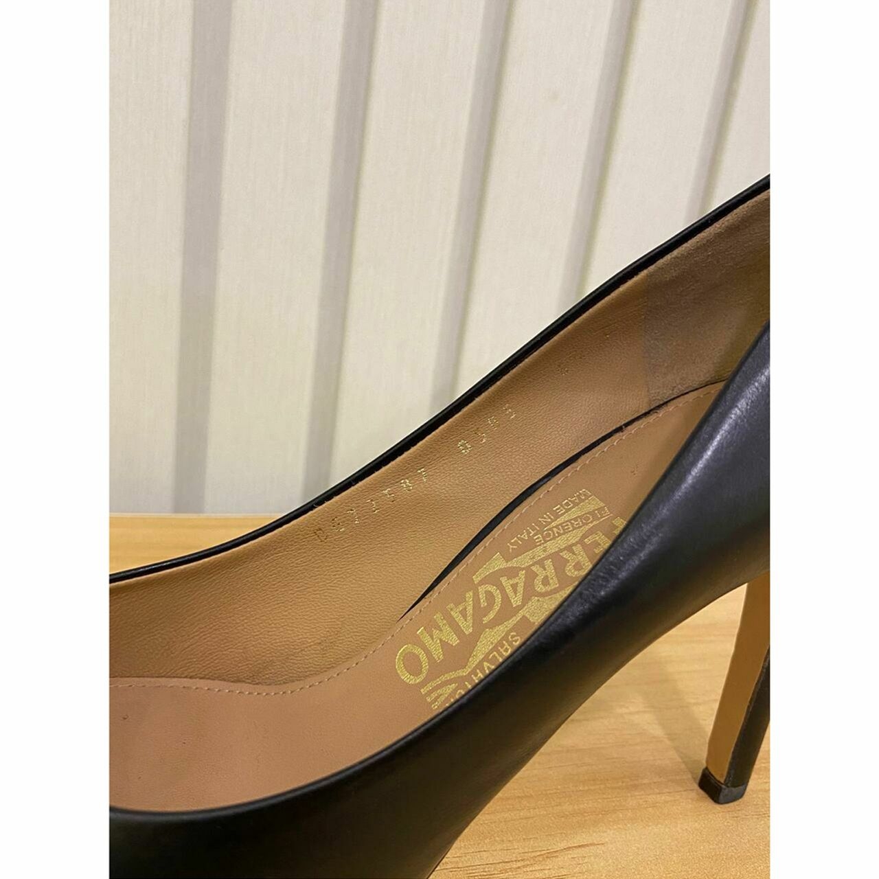 Salvatore Ferragamo Pimpa C. 9cm Nero Calfskin Heels