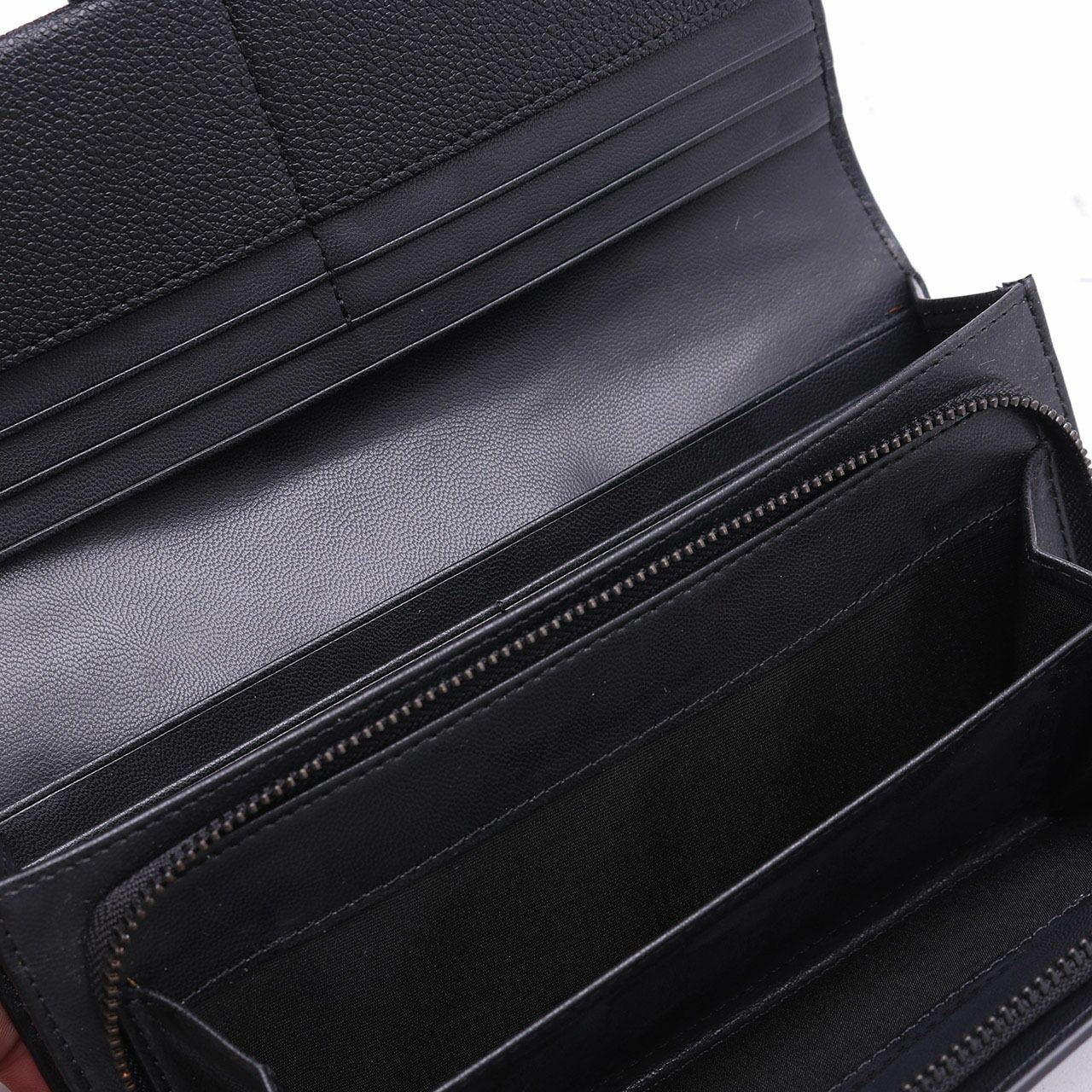 Charles & Keith Black Wallet Grain Clutch