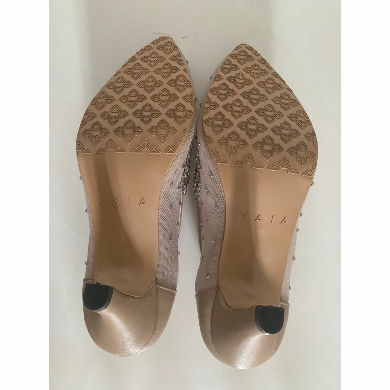 vaia Taupe Heels