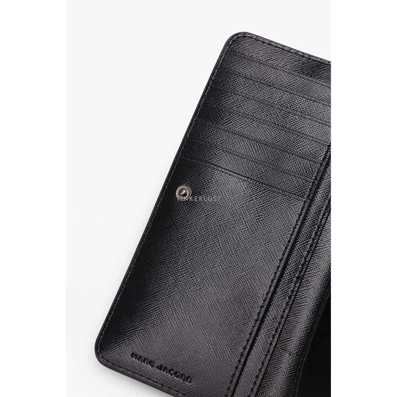 Marc Jacob The Utility Snapshot in Black Long Wallet