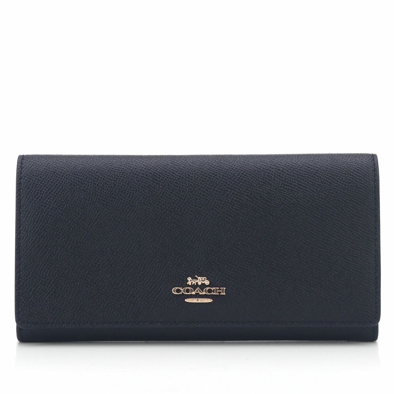 Coach C5578 Crossgrain Slim Trifold Black Wallet