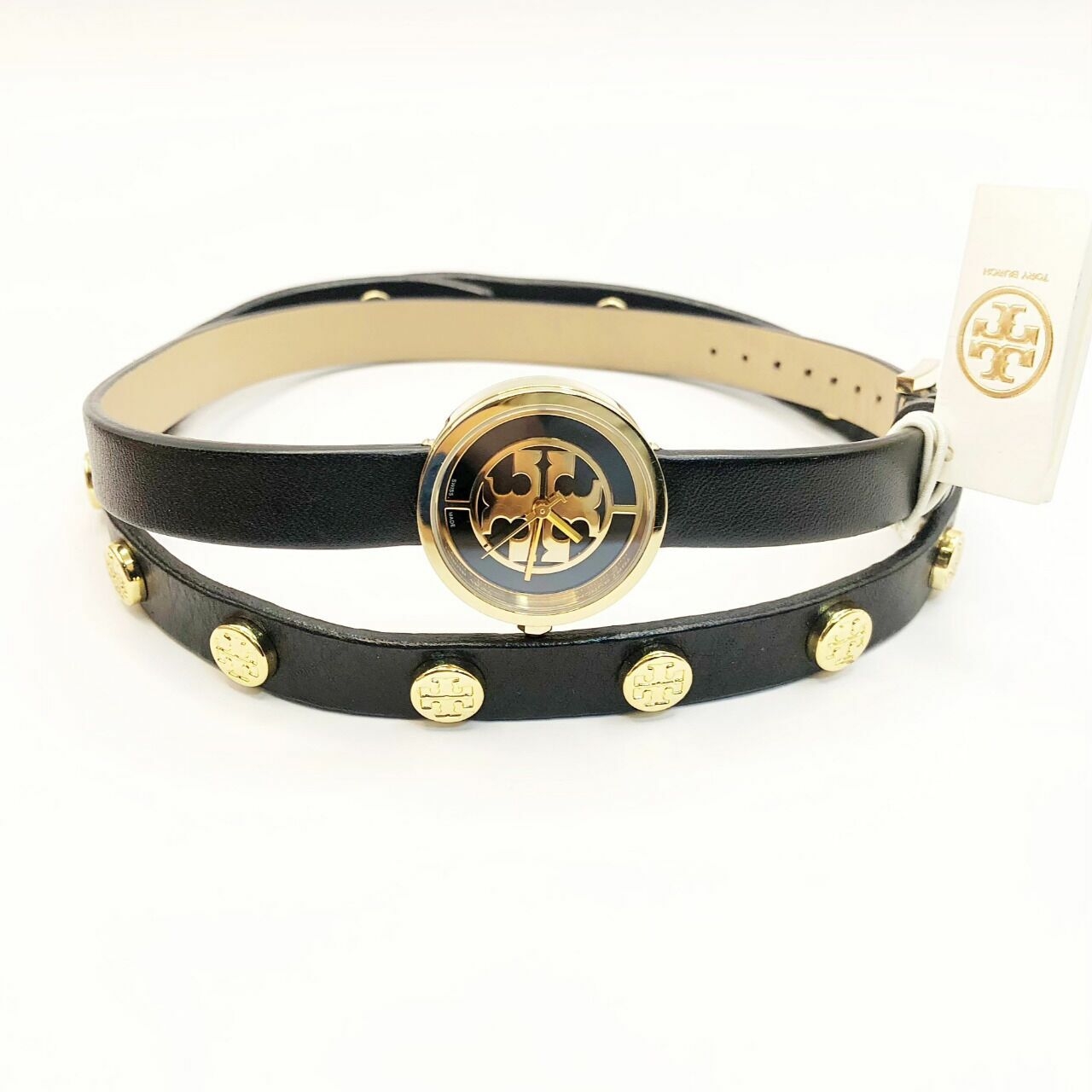 Tory Burch Black-gold Jam Tangan