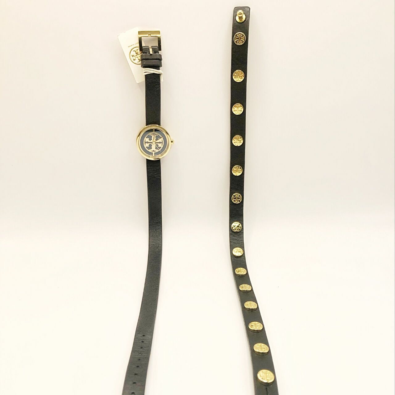 Tory Burch Black-gold Jam Tangan