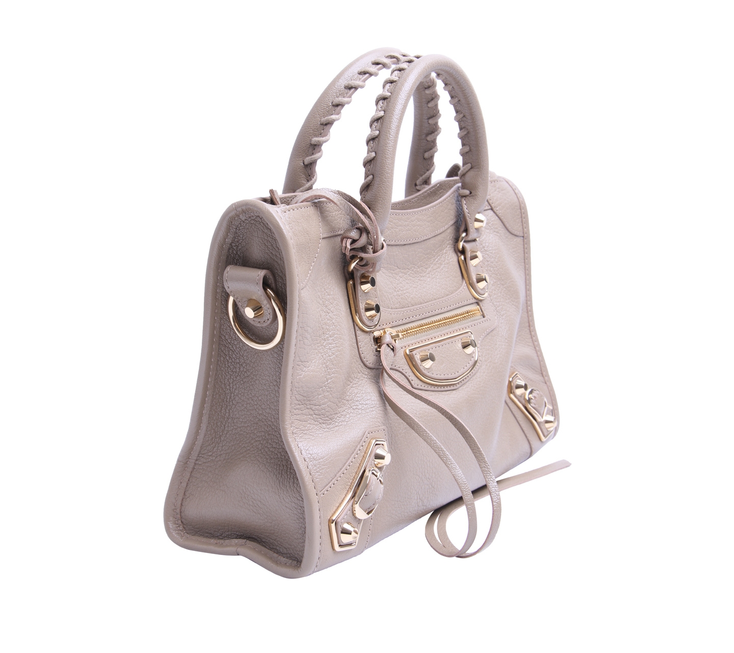 Balenciaga Metallic Edge Beige Small Beige GHW Satchel Bag