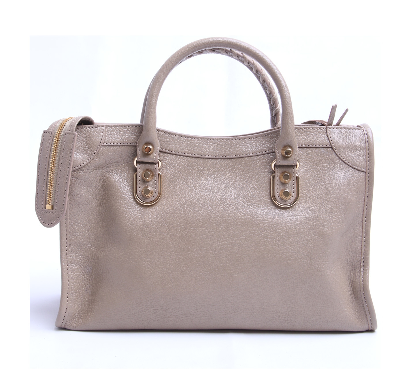 Balenciaga Metallic Edge Beige Small Beige GHW Satchel Bag