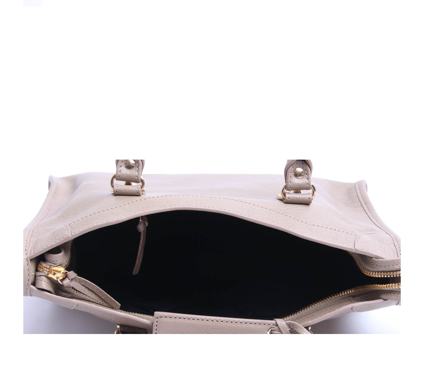 Balenciaga Metallic Edge Beige Small Beige GHW Satchel Bag