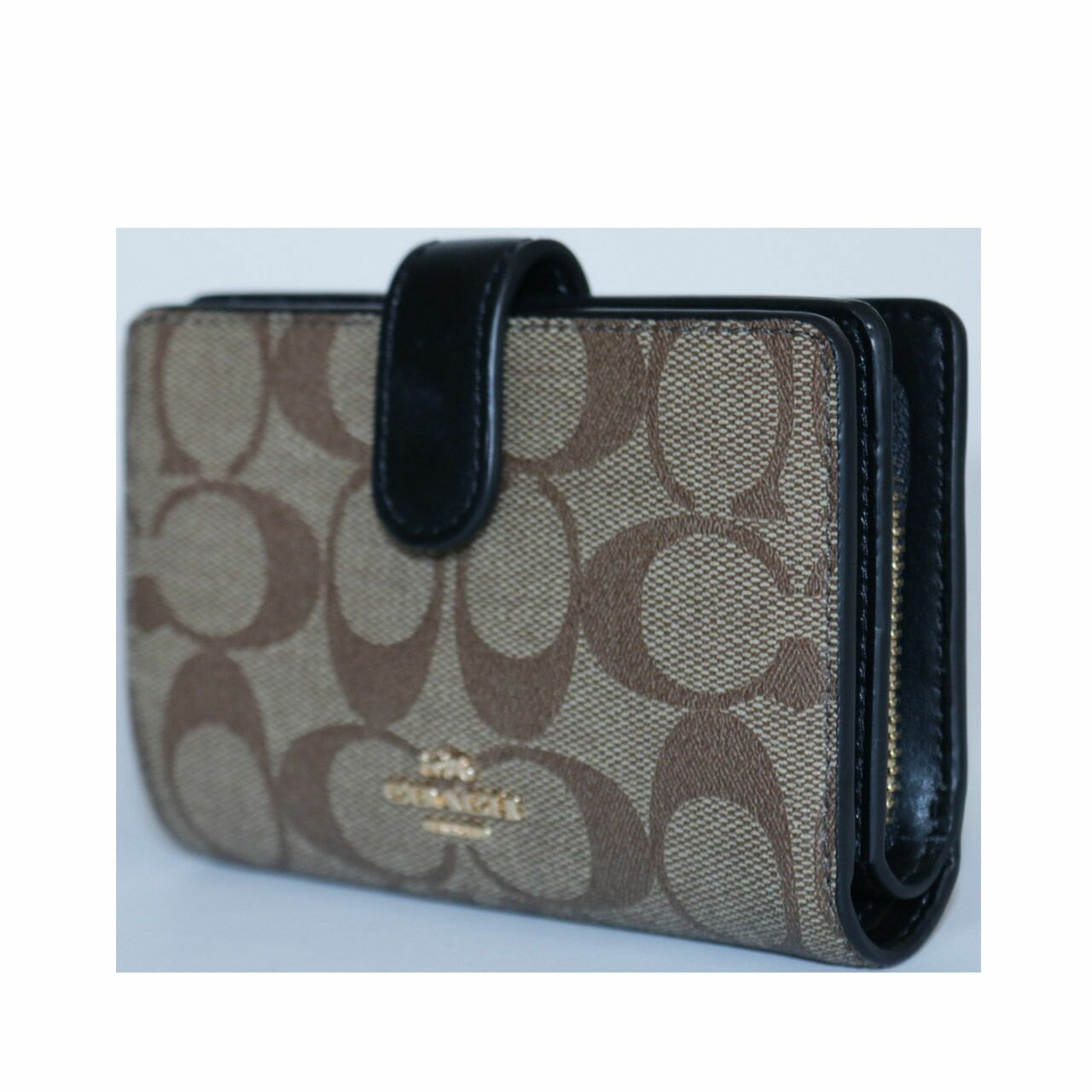 Coach - Signature Medium Brown & Black Wallet