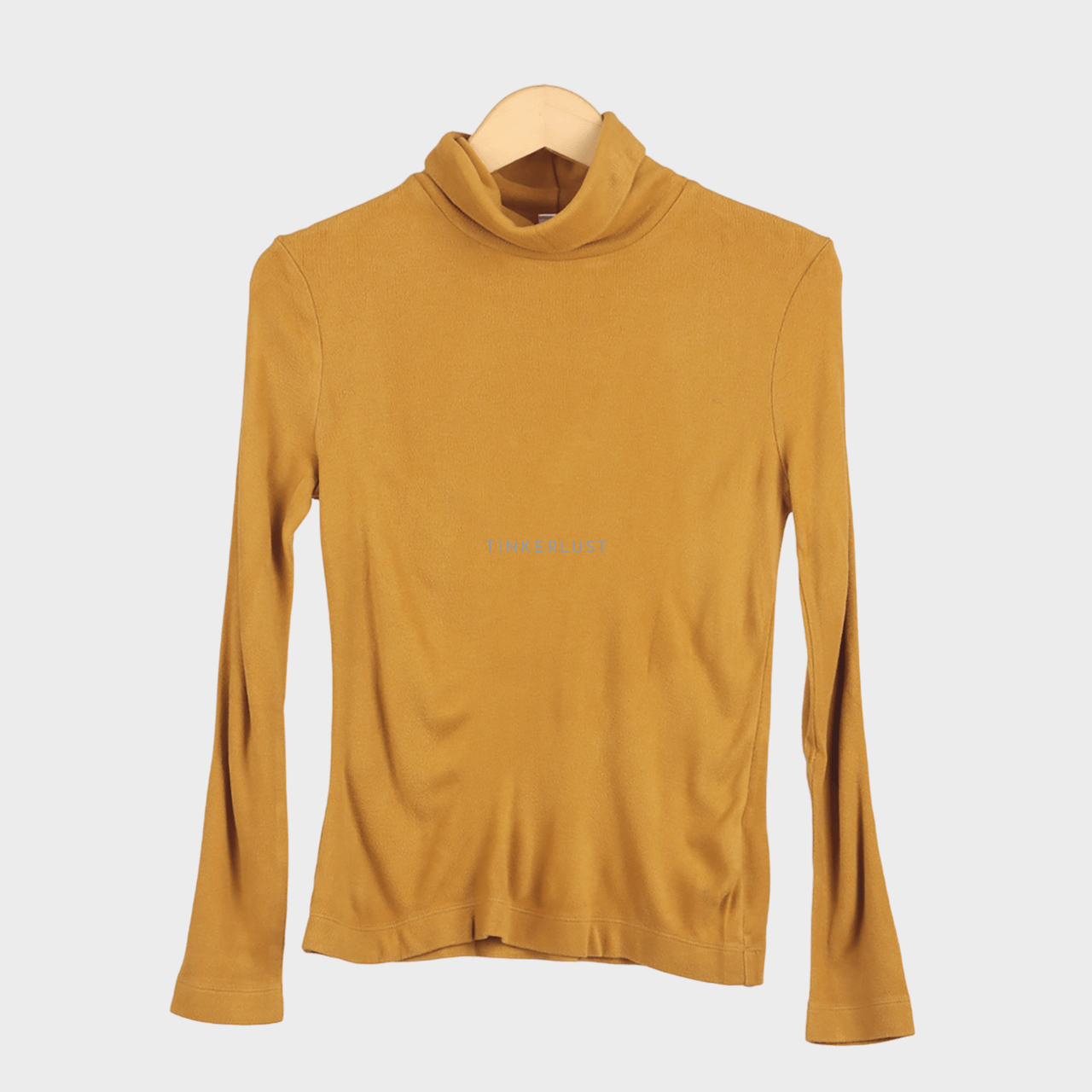 UNIQLO Mustard Turtleneck Blouse