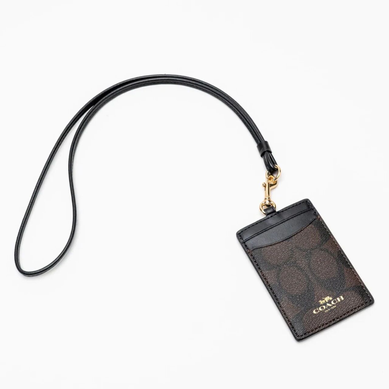 Lanyard Coach Brown Black