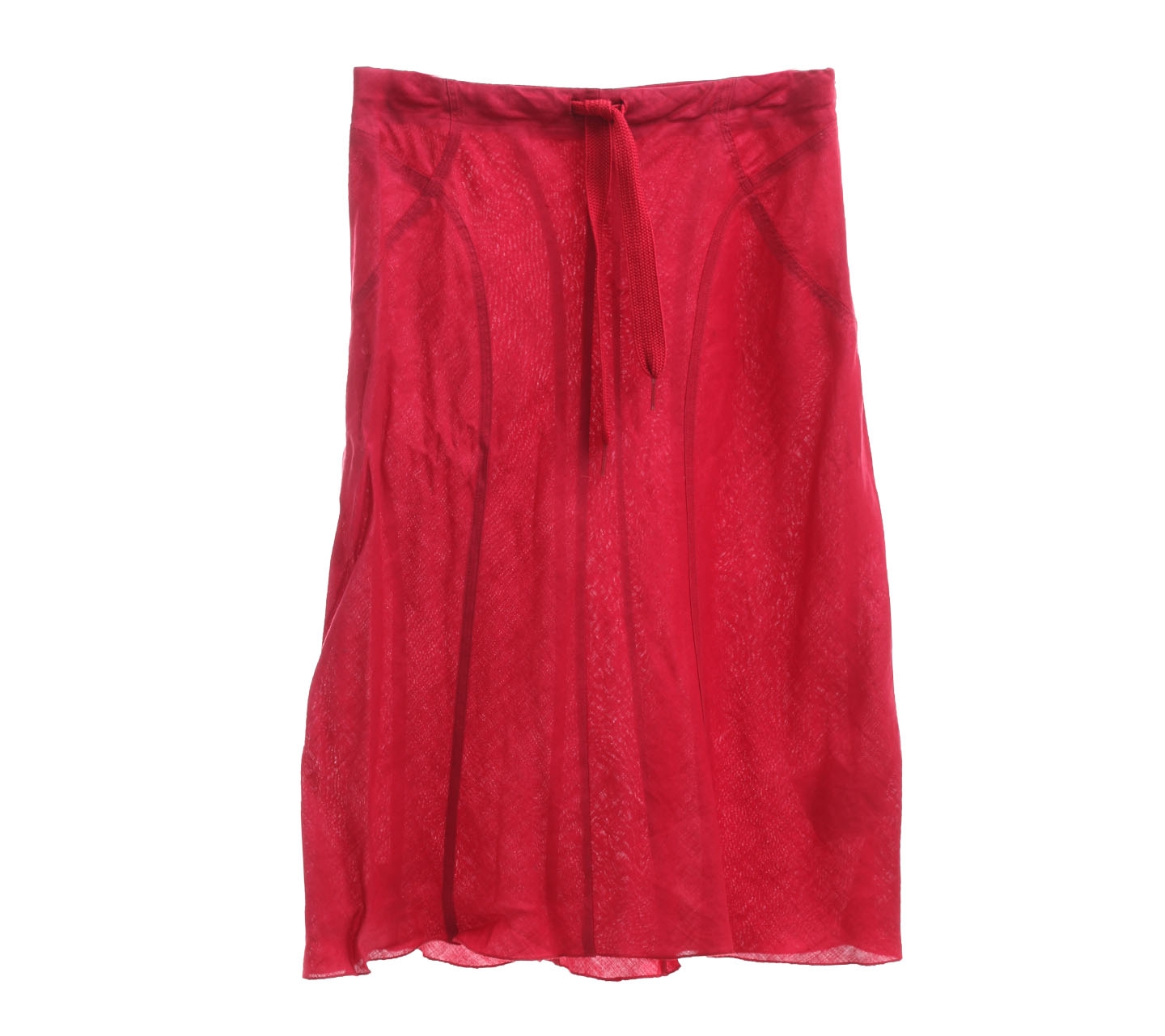 Mango Fuchsia Midi Skirt