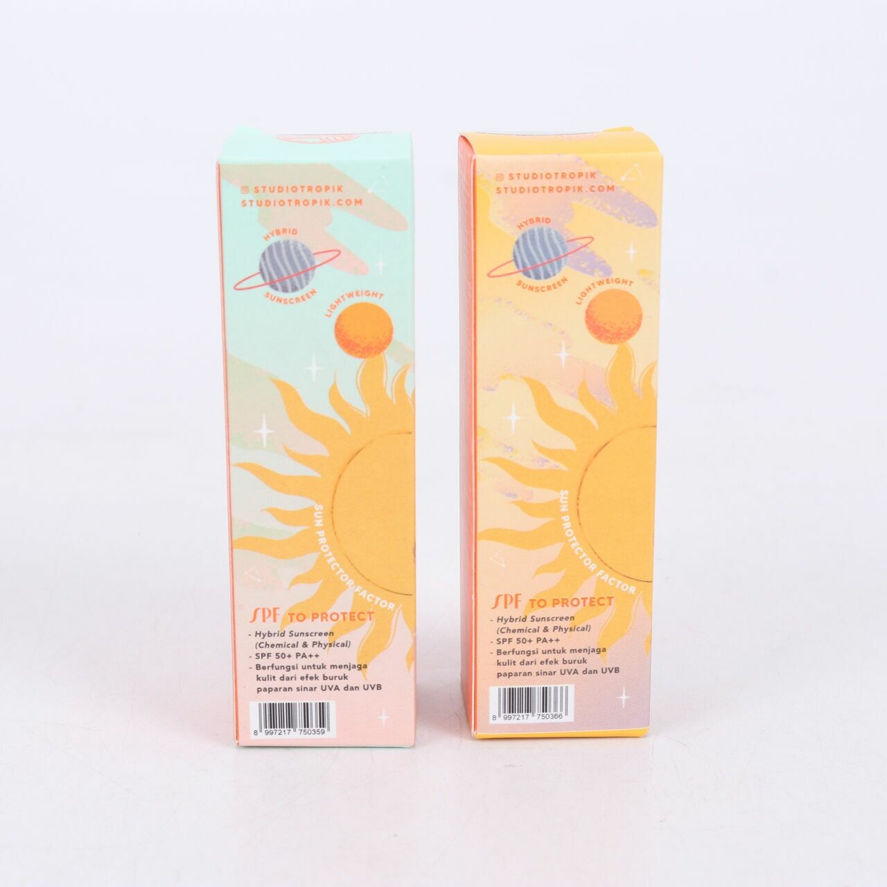 studio-tropik  SPF 50+ PA++ Skin Pretty Filter - Mint & Peach Corrector Hybrid Sunscreen Bundling Skin Care