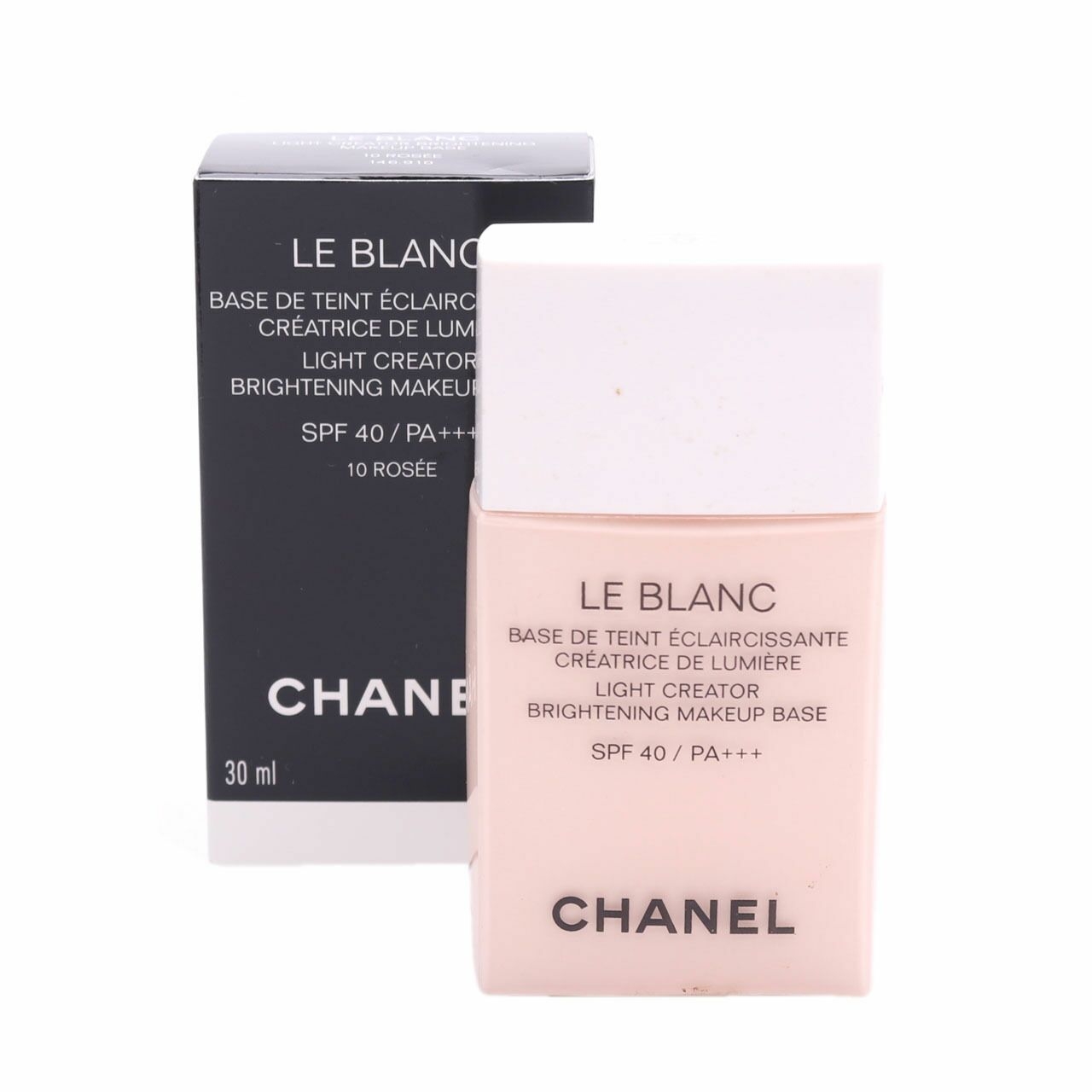 Chanel 10 Rosee Le Blanc Light Creator Brightening Makaup Base Faces