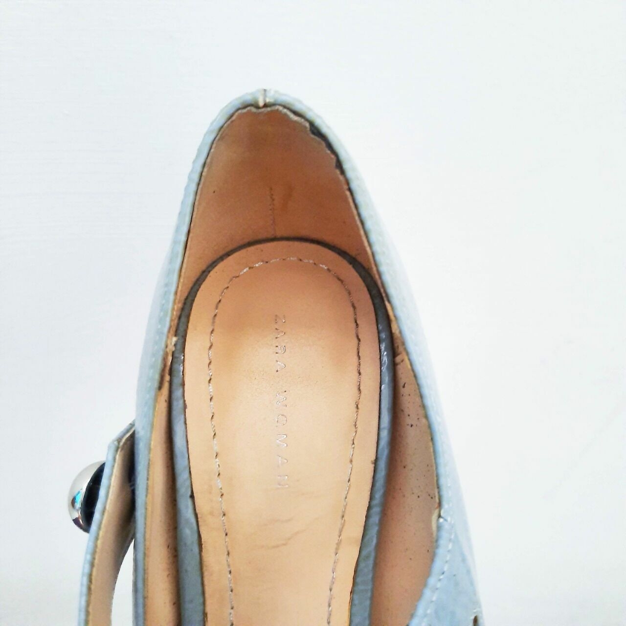 Zara Blue Vintage Heels