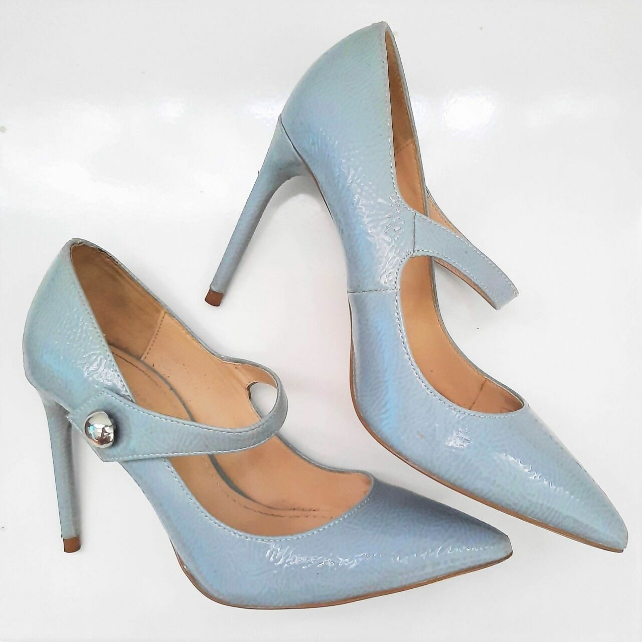 Zara Blue Vintage Heels