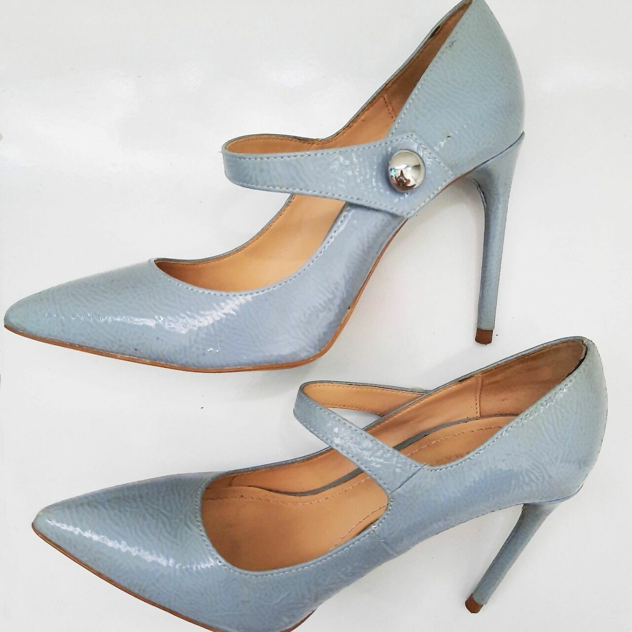 Zara Blue Vintage Heels