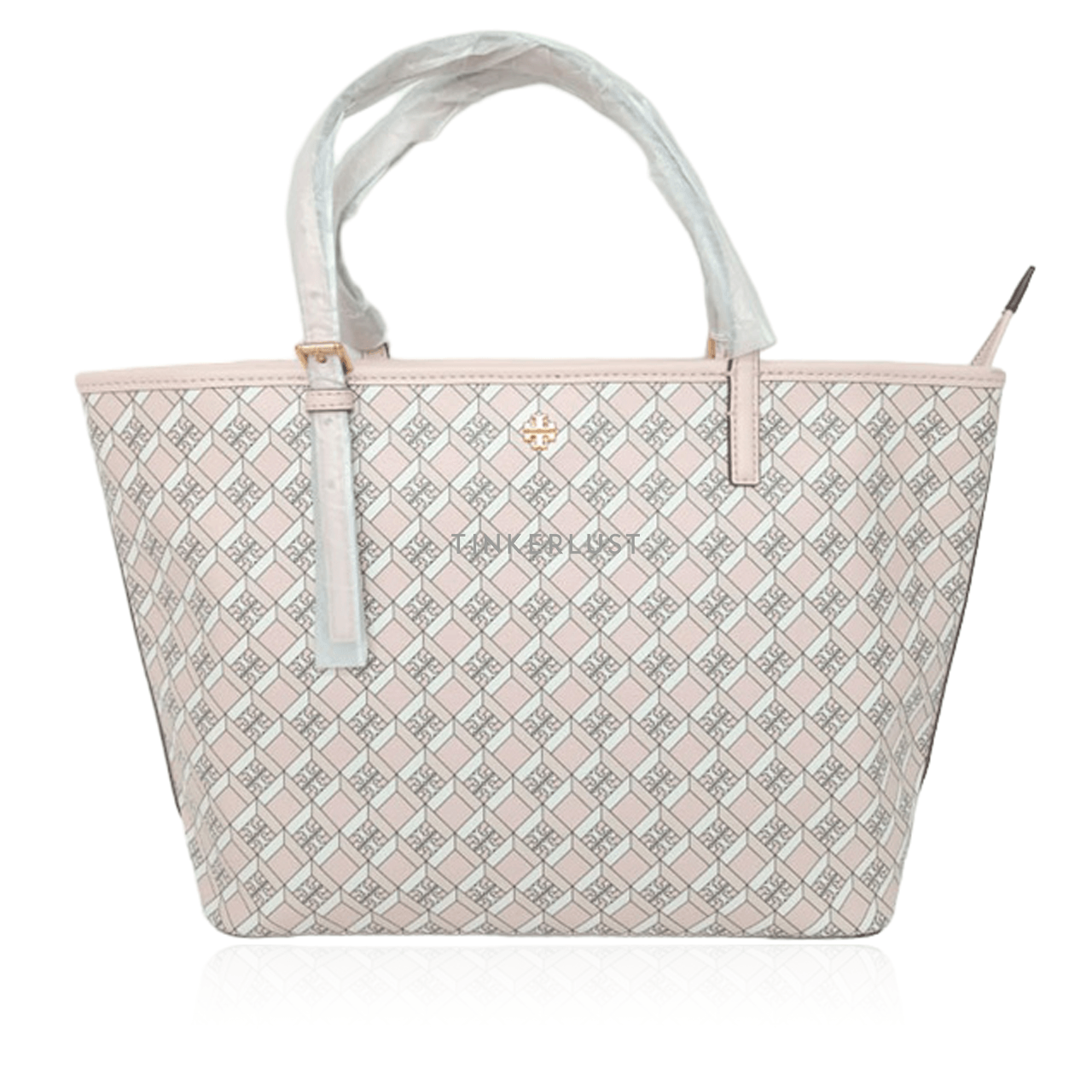 Tory Burch Geo Logo Mini Top Zip Tote Dusted Blush