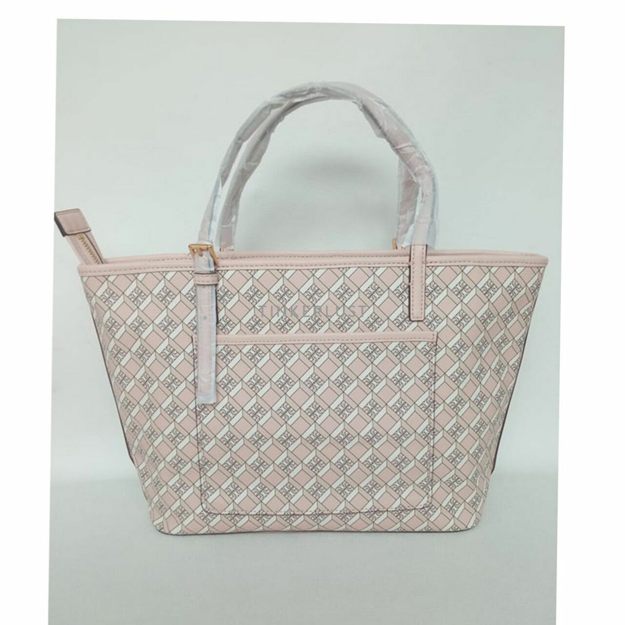 Tory Burch Geo Logo Mini Top Zip Tote Dusted Blush