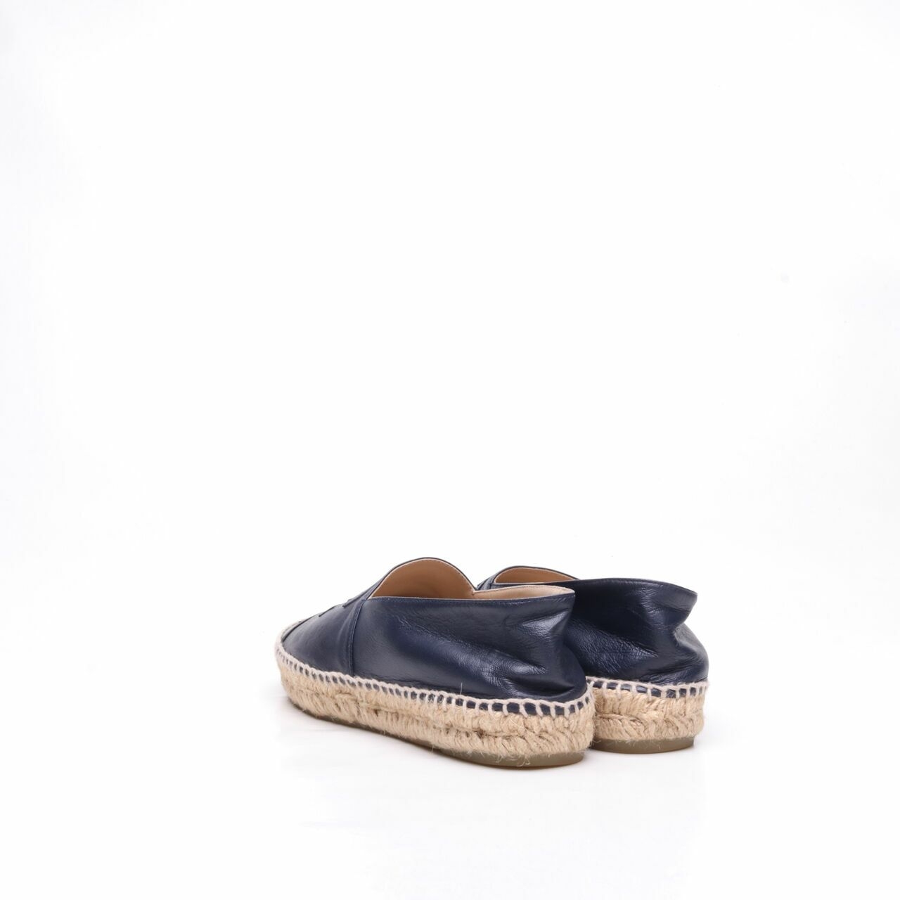 Chanel Navy/Black Espadrilles Flats 