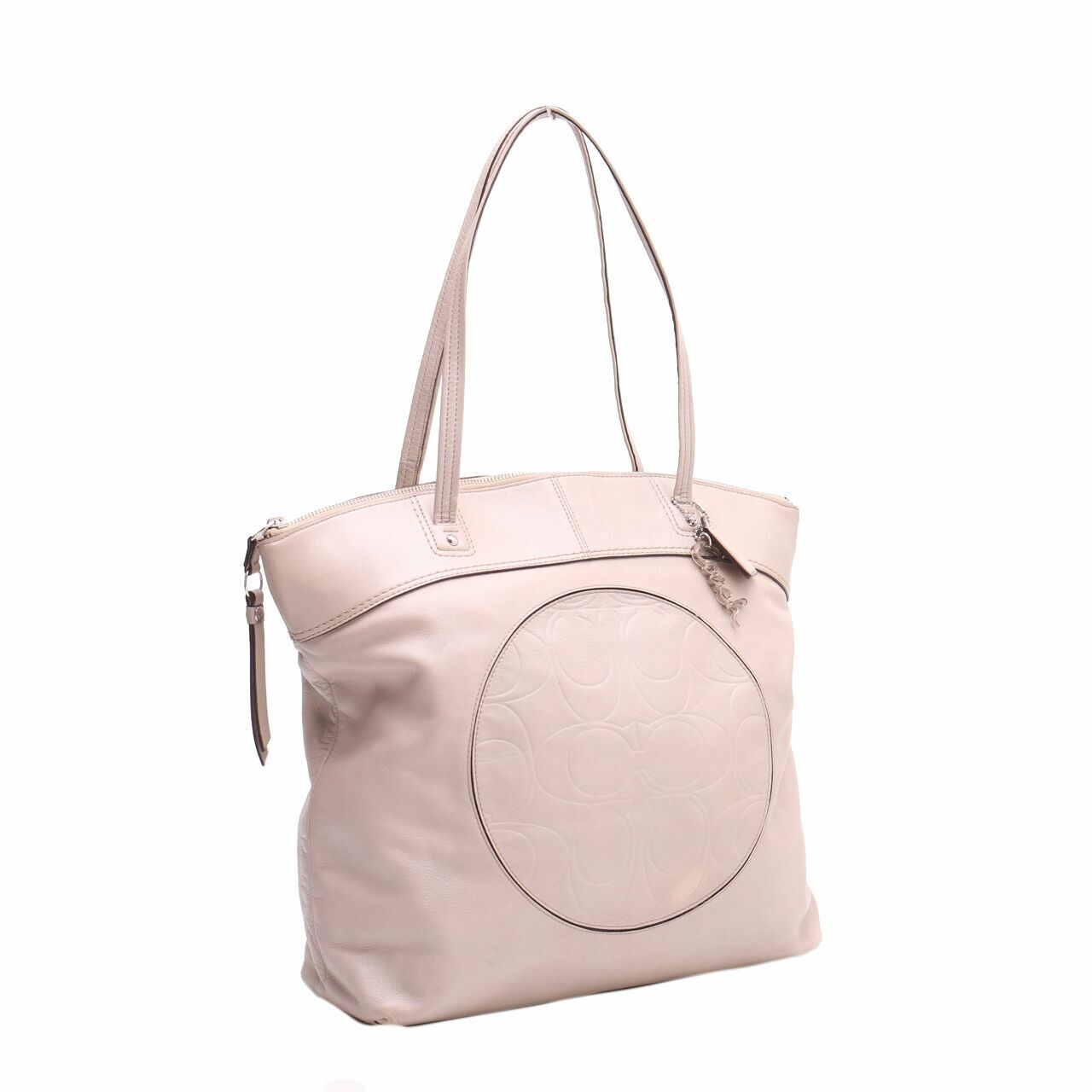 Coach Beige Laura Signature Tote Bag