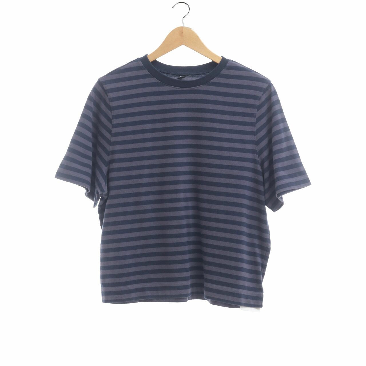 UNIQLO Navy & Grey Stripes T-Shirt