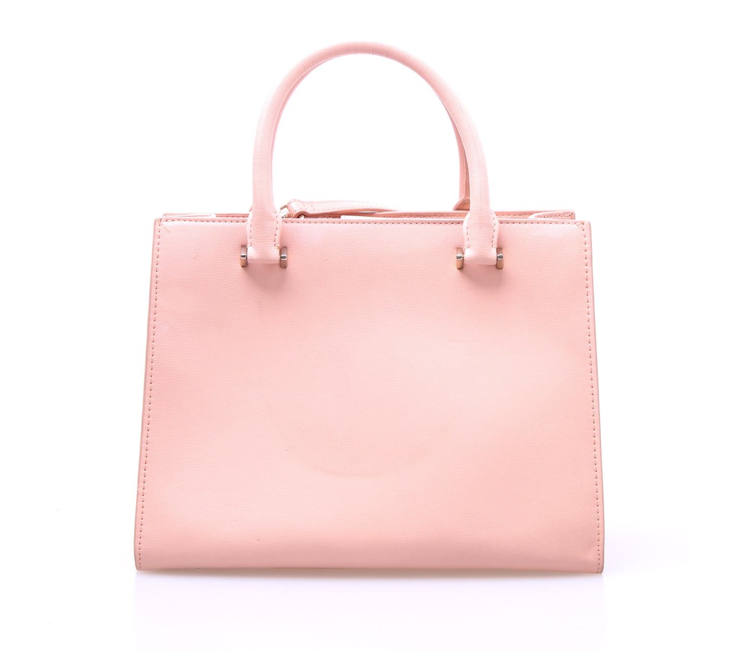 Charles & Keith Pink Leather Satchel