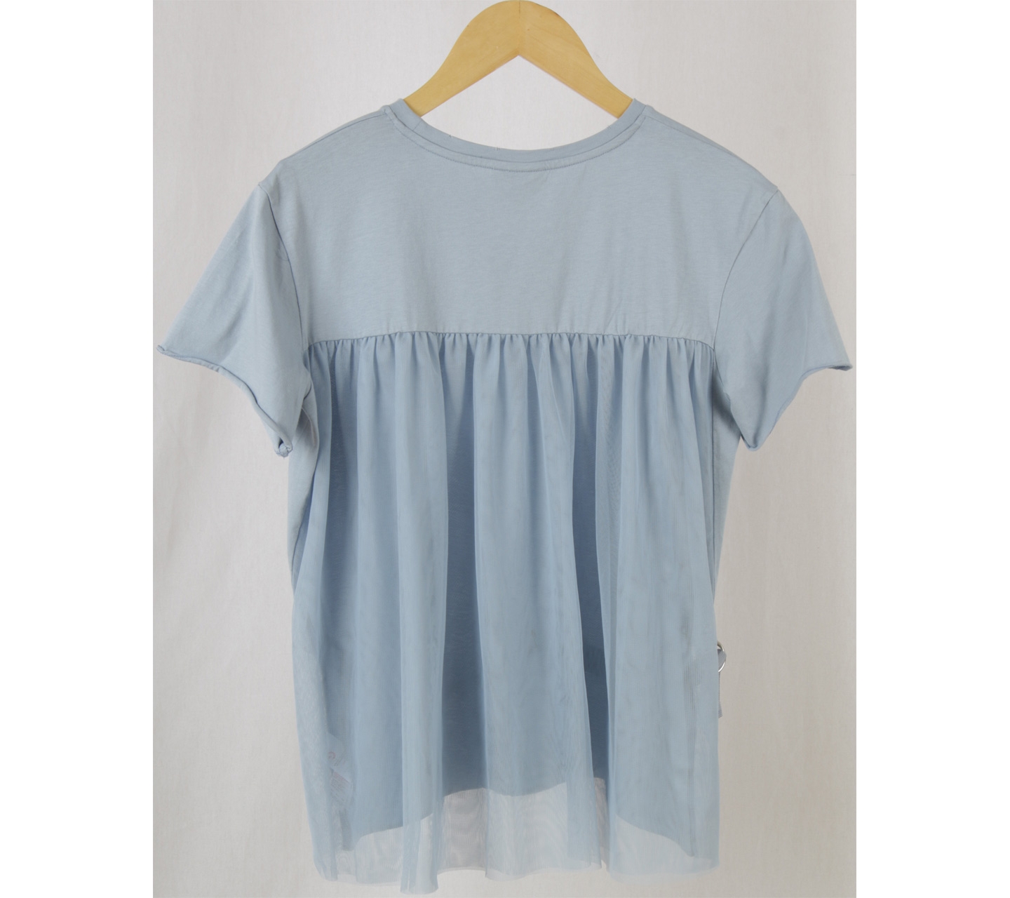 Topshop Light Blue See Thrue Blouse