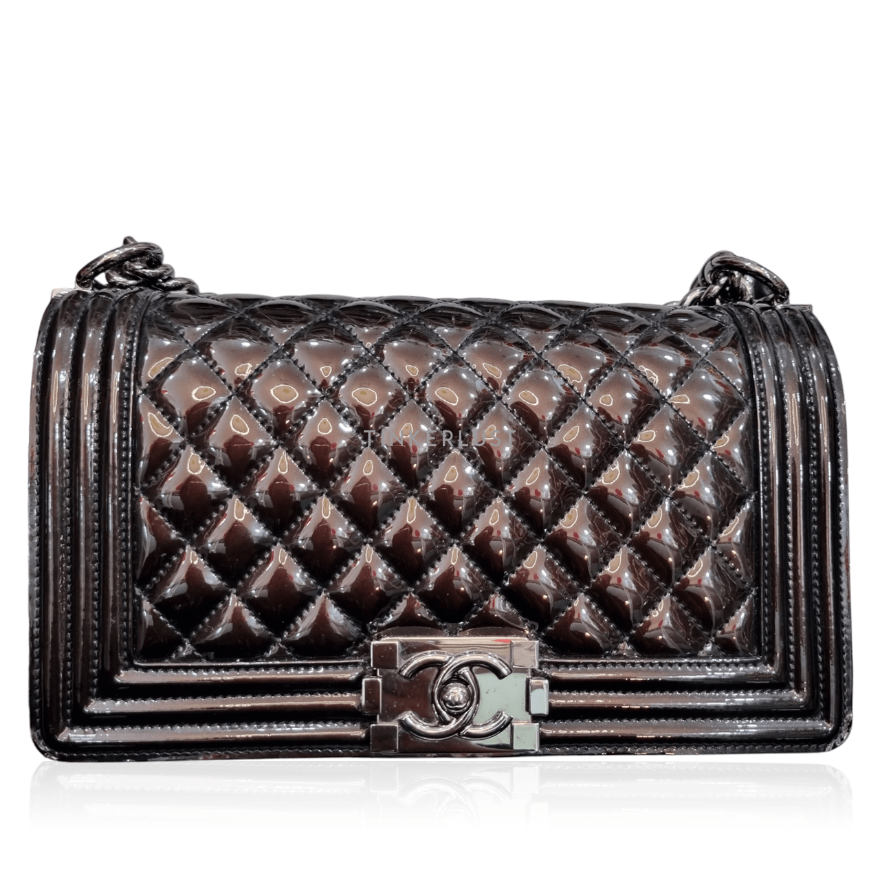 Chanel Boy Medium Patent Shoulder Bag