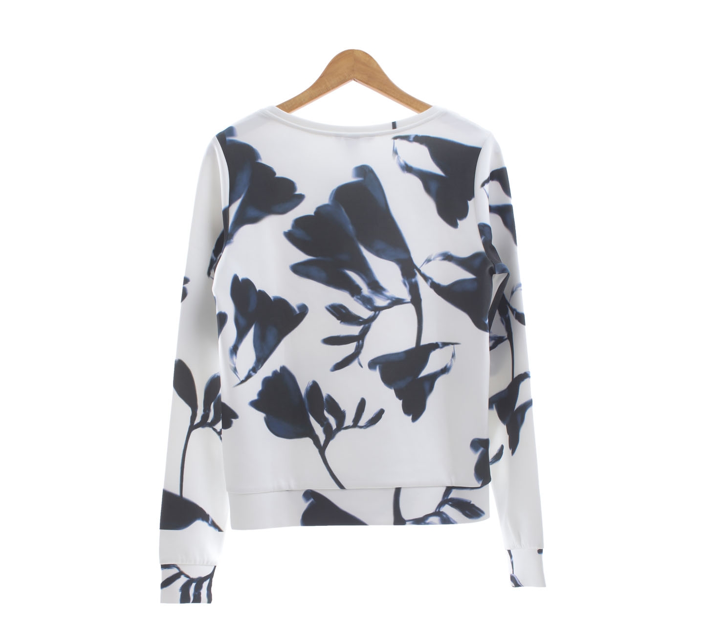 H&M White Patterned Sweater