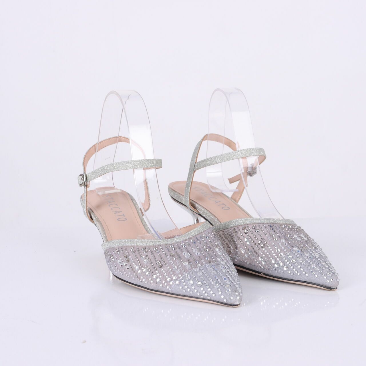 Staccato Light Grey Heels