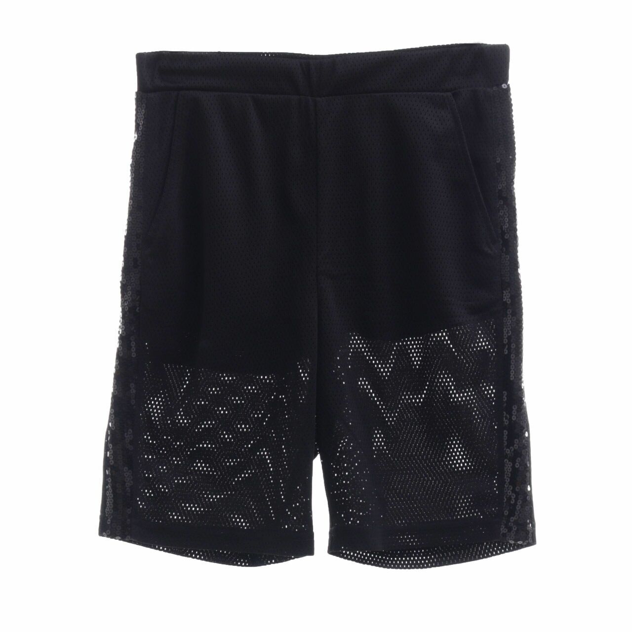 H&M Black Sequins Short Pants