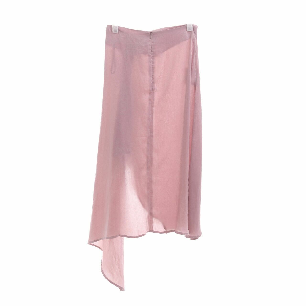 (X)SML Mauve Ruffle Midi Skirt