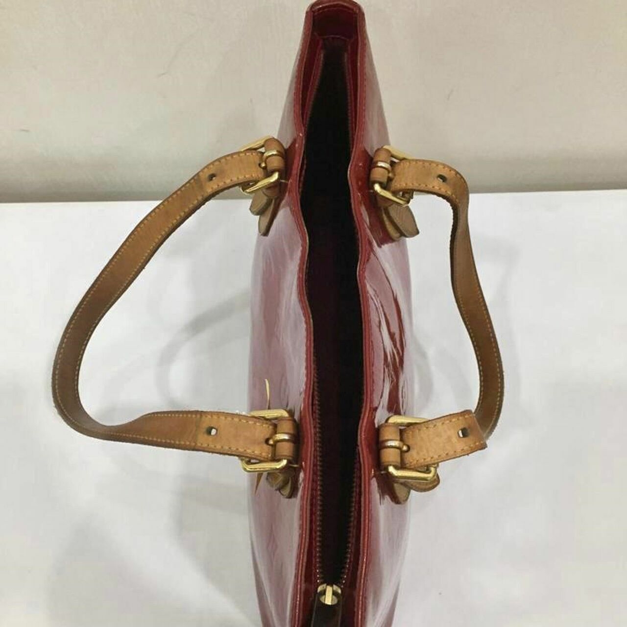 Louis Vuitton Brentwood Red Vernis Tote Bag