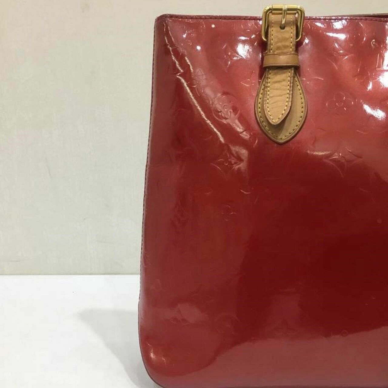 Louis Vuitton Brentwood Red Vernis Tote Bag