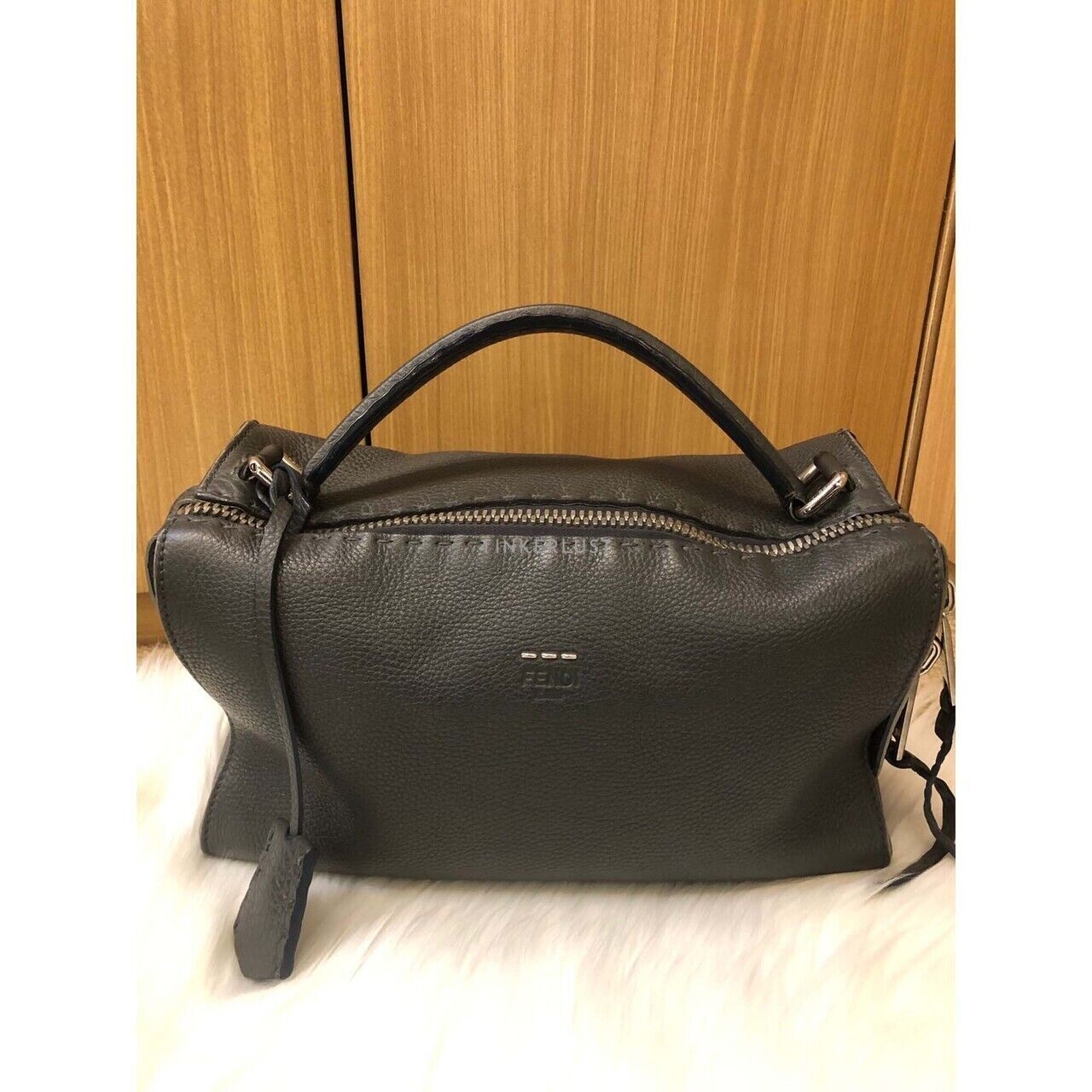 Fendi Selleria Lei Grey 2015 Satchel