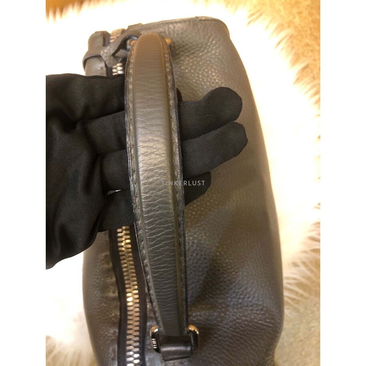 Fendi Selleria Lei Grey 2015 Satchel