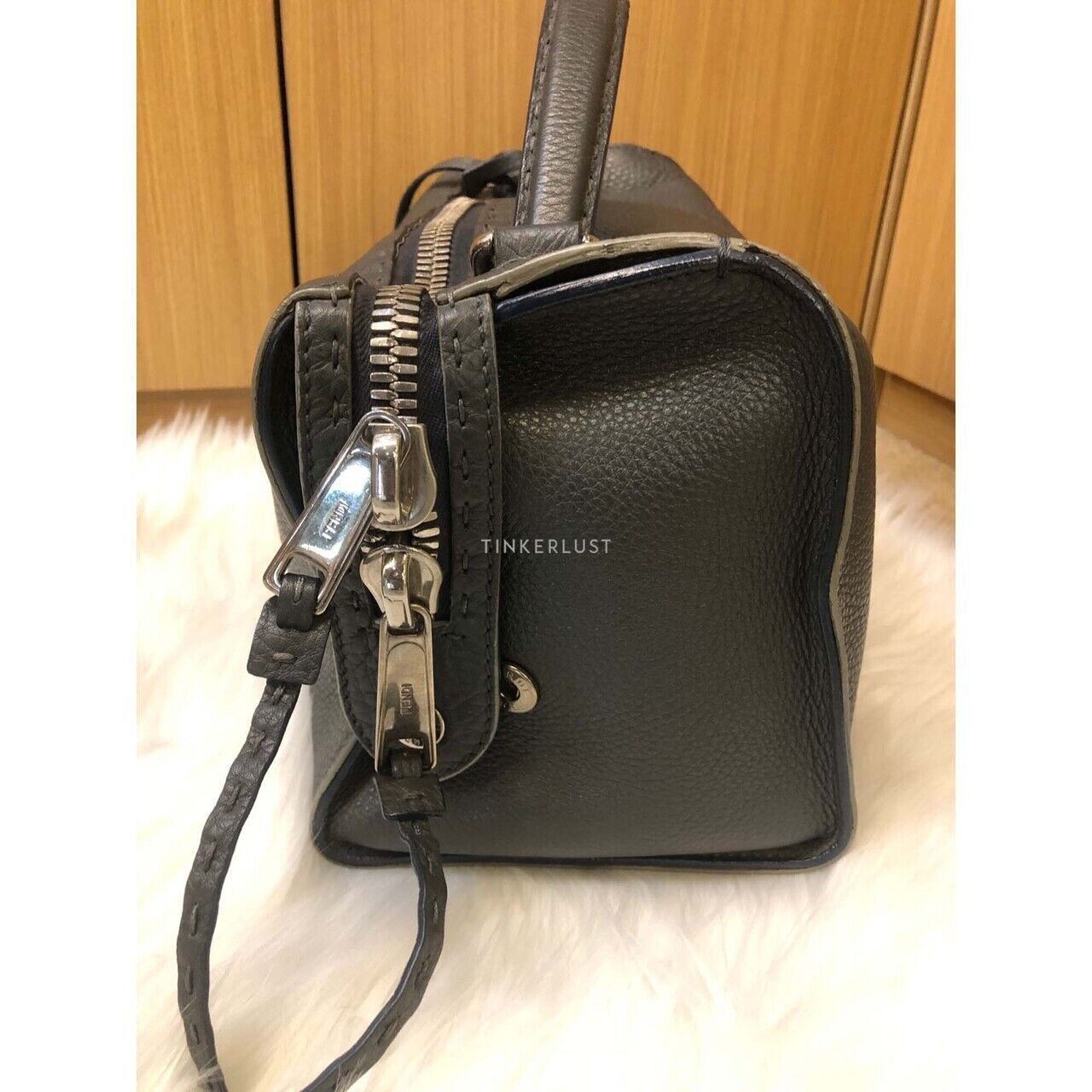 Fendi Selleria Lei Grey 2015 Satchel