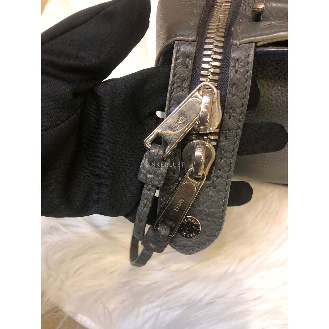 Fendi Selleria Lei Grey 2015 Satchel