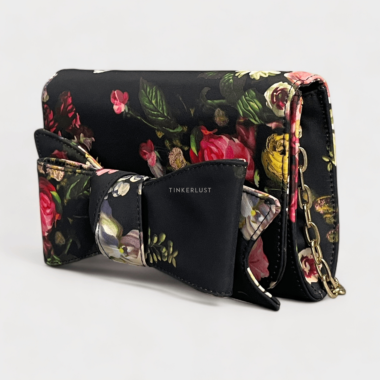 Ted Baker Black Floral Animal Printed Sling Bag