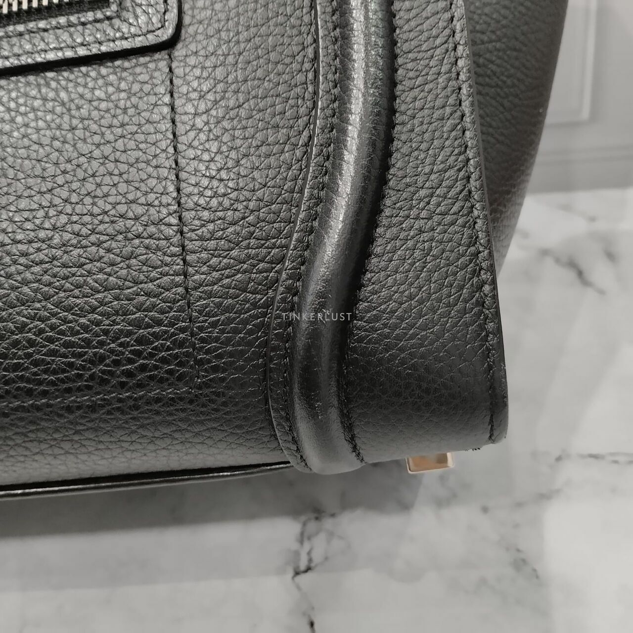 Celine Micro Luggage Black SHW Handbag