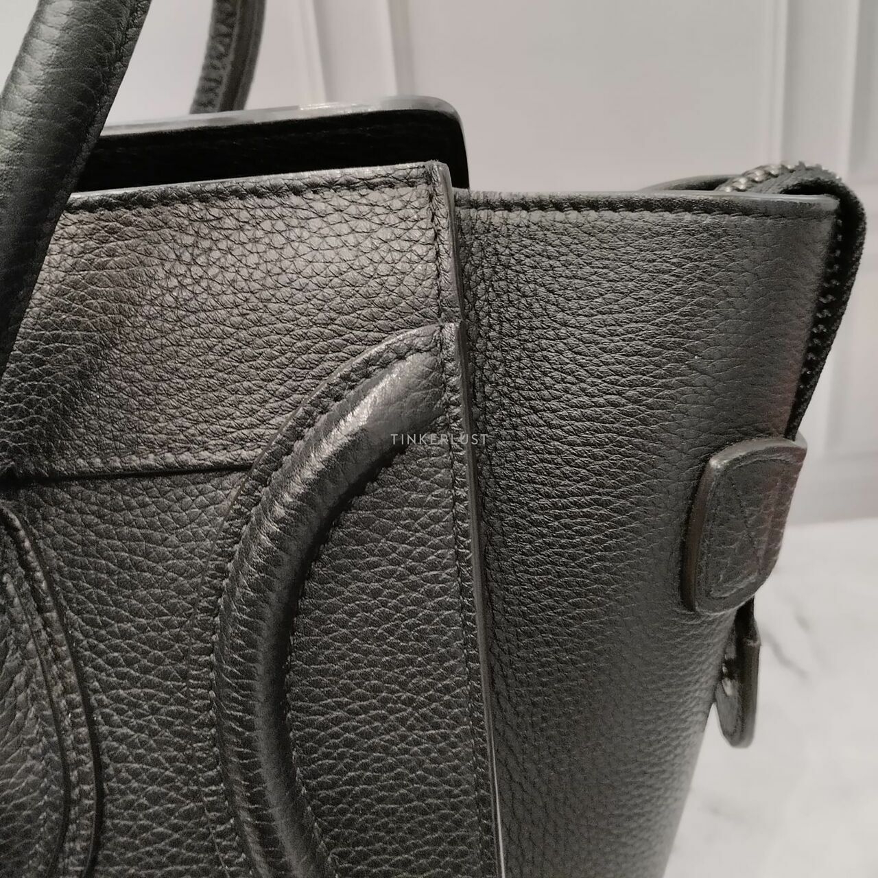 Celine Micro Luggage Black SHW Handbag