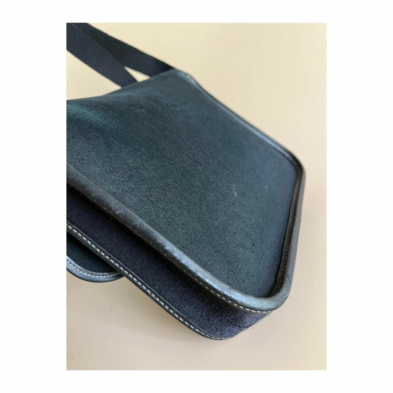 Hermes Vintage Hermes Buenaventura Medium Black Sling Bag