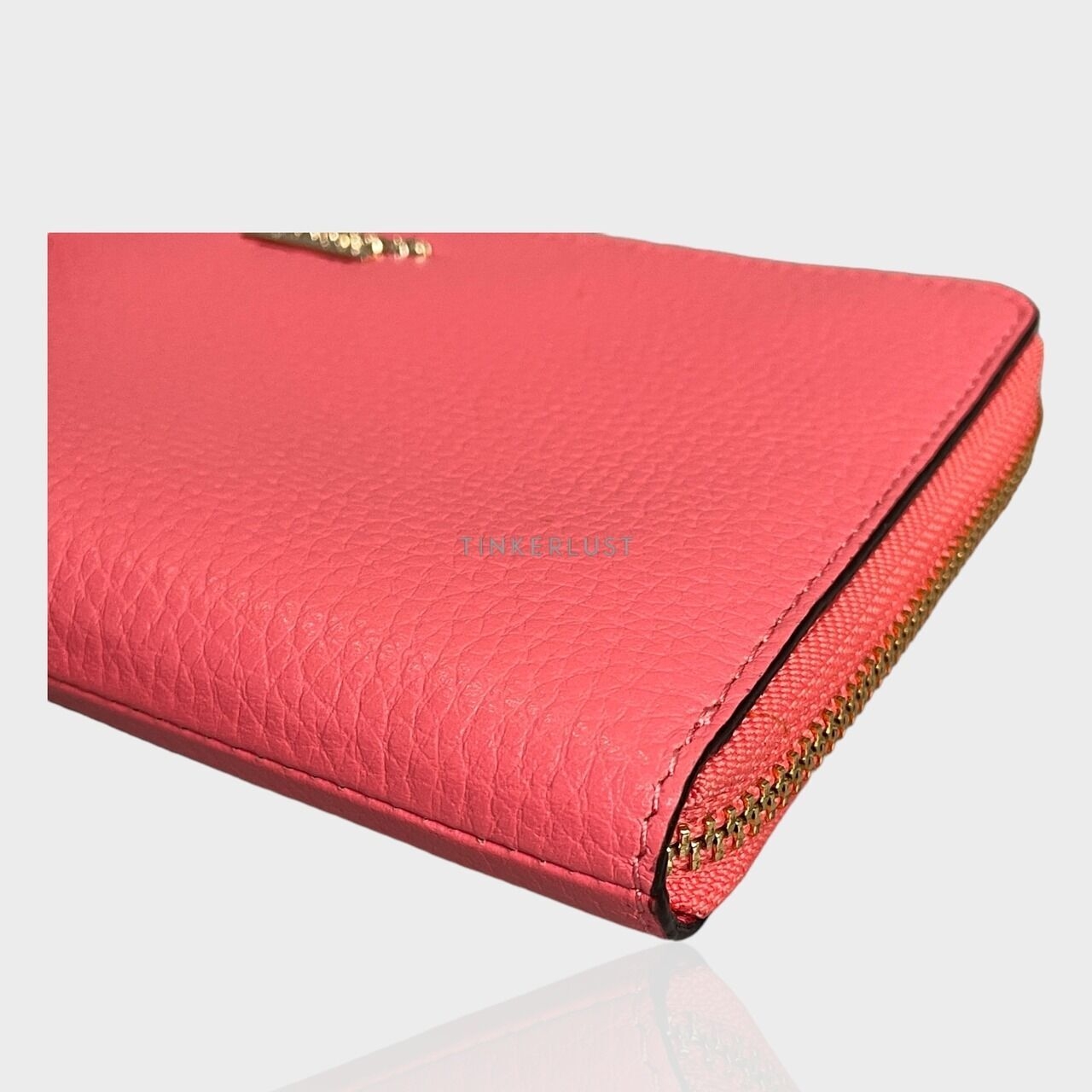 Kate Spade Jackson Street Alfre Pink Leather GHW Clutch