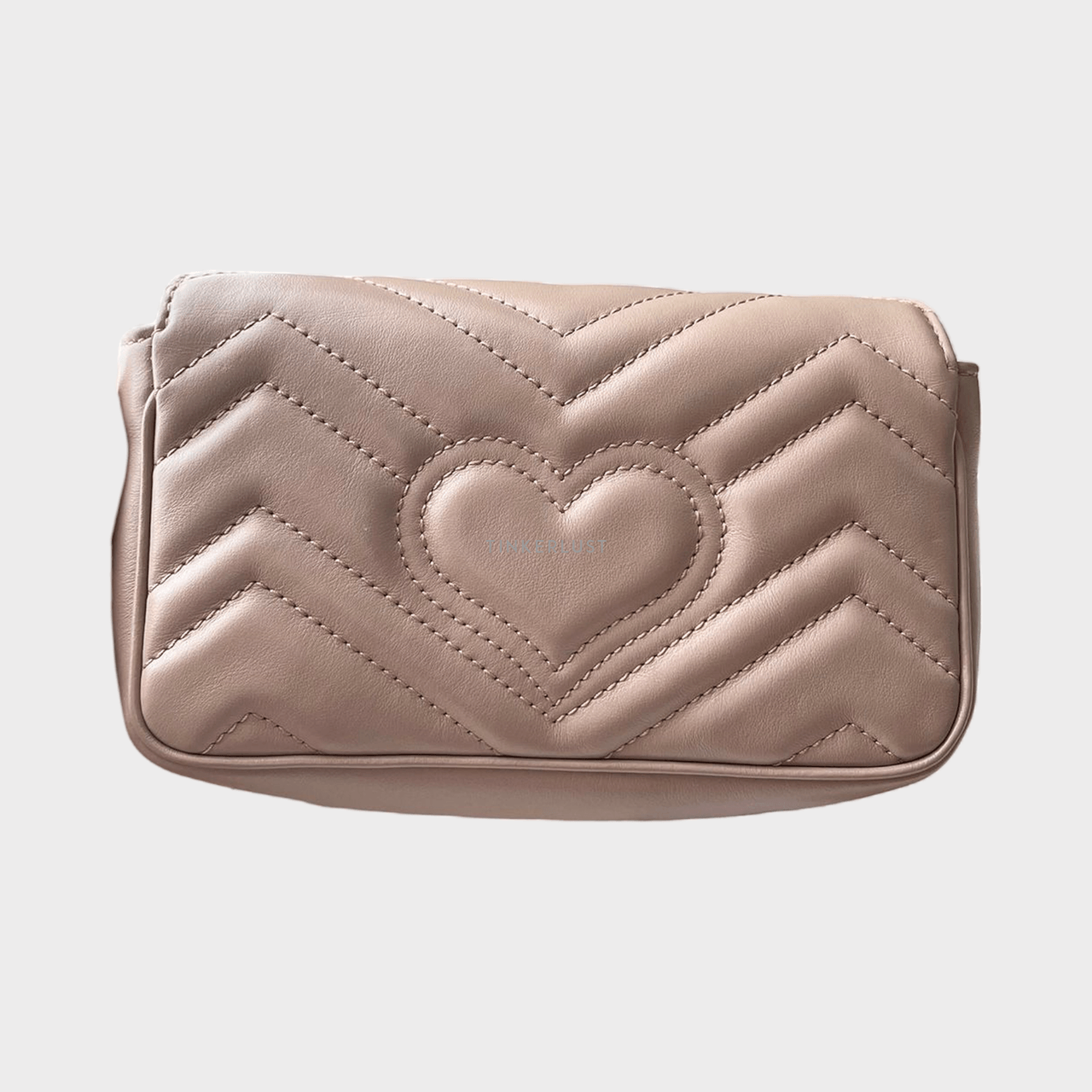 Gucci Marmont Super Mini Nude GHW Sling Bag	