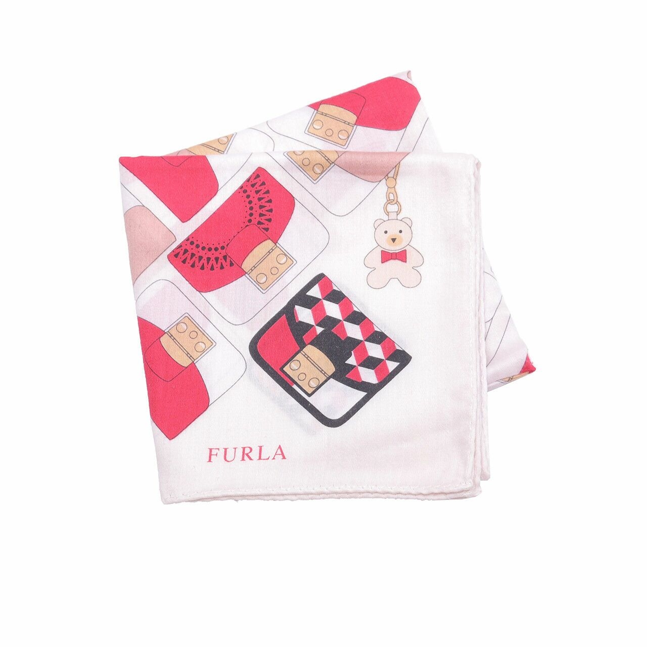 Furla Cream & Multi Pattern Scarf