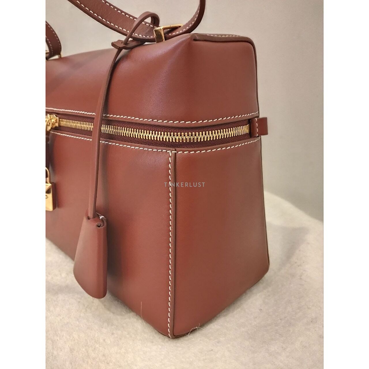 Loro Piana 27 Extra Bag in Kummel/Brown Tan GHW Satchel