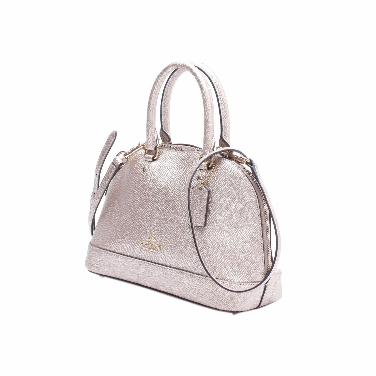 Coach Mini Sierra Gold Metallic  Satchel