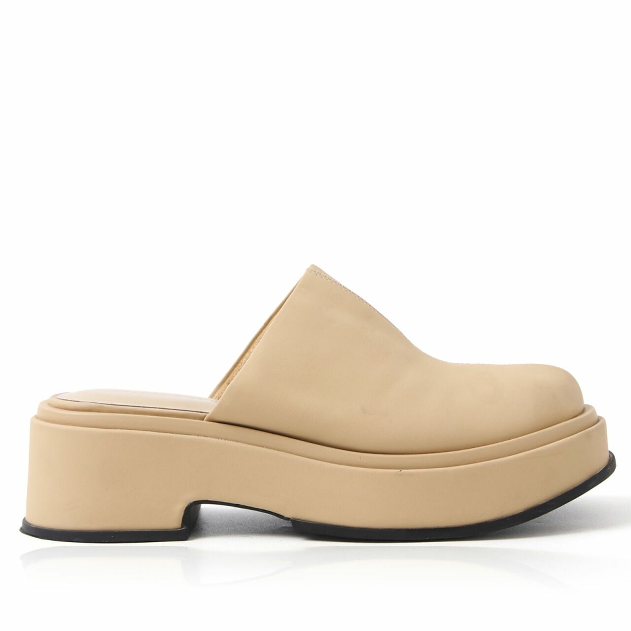 Charles & Keith Yellow Platform Clogs